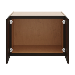 J&K Espresso K8 Refrigerator Wall Cabinet - 30" W x 21" H x 27" D