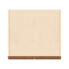 J&K Mocha Glazed K10 Refrigerator Wall Cabinet - 30" W x 21" H x 27" D