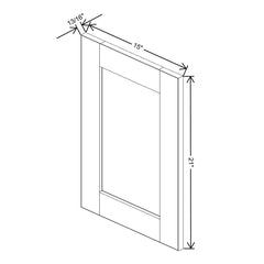 J&K Almond S2 Dummy Door Panel 15" W x 21" H