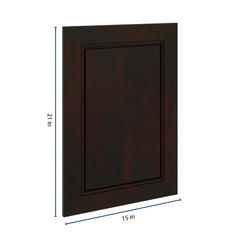 J&K Espresso K8 Dummy Door Panel 15" W x 21" H