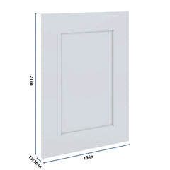 J&K White Shaker S8 Dummy Door Panel 15" W x 21" H