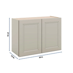 J&K Pebble B6 Double Door Wall Cabinet - 30" W x 21" H