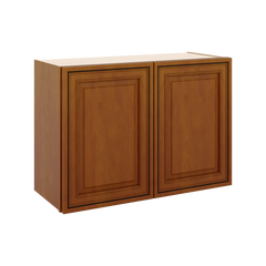 J&K Mocha Glazed K10 Double Door Wall Cabinet - 30" W x 21" H
