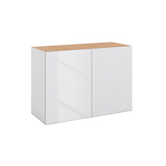 Modernform Cabinet Gloss White 30" W X 21" H X 12" D Double Door Wall Cabinet