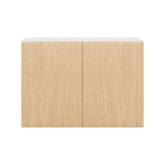 Modernform Cabinet Natural Oak 30" W X 21" H X 12" D Double Door Wall Cabinet
