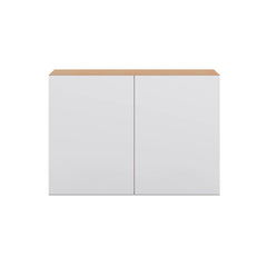Modernform Cabinet Matte White 30" W X 21" H X 12" D Double Door Wall Cabinet