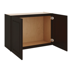 J&K Espresso K8 Double Door Wall Cabinet - 30" W x 21" H