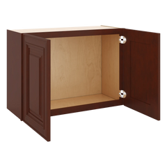 J&K Mahogany J5 Double Door Wall Cabinet - 30" W x 21" H