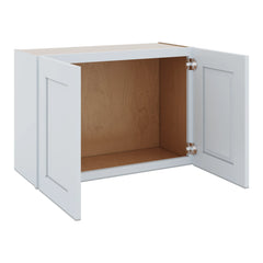 J&K White Shaker S8 Double Door Wall Cabinet - 30" W x 21" H