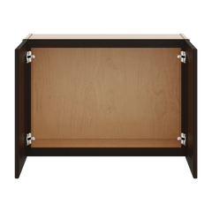 J&K Espresso K8 Double Door Wall Cabinet - 30" W x 21" H