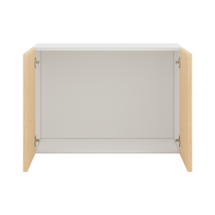 Modernform Cabinet Natural Oak 30" W X 21" H X 12" D Double Door Wall Cabinet