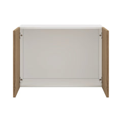 Modernform Cabinet Walnut 30" W X 21" H X 12" D Double Door Wall Cabinet