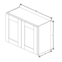 Fabuwood Allure Echo Mint Green 30" W X 21" H X 12" D Double Door Wall Cabinet
