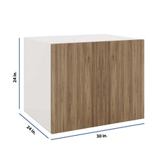 Modernform Cabinet Walnut 30" W X 24" H X 24" D Double Door Wall Cabinet