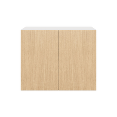 Modernform Cabinet Natural Oak 30" W X 24" H X 24" D Double Door Wall Cabinet