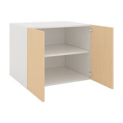 Modernform Cabinet Natural Oak 30" W X 24" H X 24" D Double Door Wall Cabinet