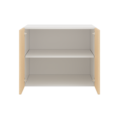 Modernform Cabinet Natural Oak 30" W X 24" H X 24" D Double Door Wall Cabinet