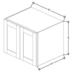Fabuwood Quest Metro Frost 30"W X 24"H X 24"D Wall