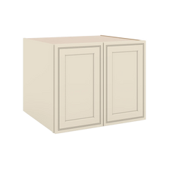 J&K Pearl Glazed H9 Refrigerator Wall Cabinet - 30" W x 24" H x 27" D
