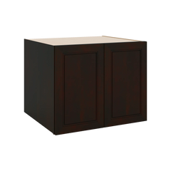J&K Espresso K8 Refrigerator Wall Cabinet - 30" W x 24" H x 27" D