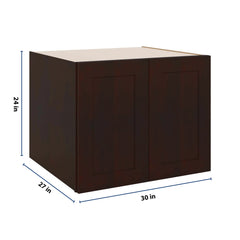J&K Java Coffee S1 Refrigerator Wall Cabinet - 30" W x 24" H x 27" D