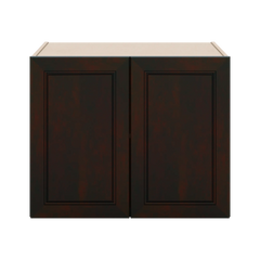 J&K Espresso K8 Refrigerator Wall Cabinet - 30" W x 24" H x 27" D
