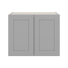 J&K Castle Grey S5 Refrigerator Wall Cabinet - 30" W x 24" H x 27" D