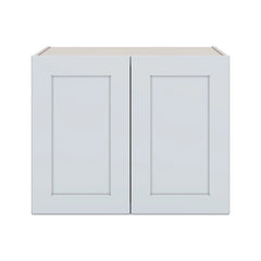 J&K White Shaker S8 Refrigerator Wall Cabinet - 30" W x 24" H x 27" D