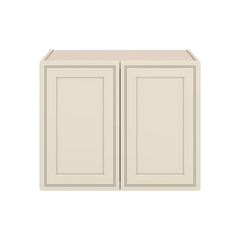 J&K Pearl Glazed H9 Refrigerator Wall Cabinet - 30" W x 24" H x 27" D