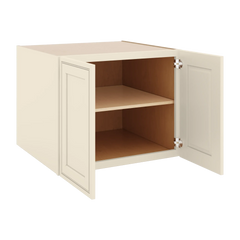 J&K Pearl Glazed H9 Refrigerator Wall Cabinet - 30" W x 24" H x 27" D
