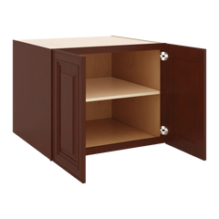J&K Mahogany J5 Refrigerator Wall Cabinet - 30" W x 24" H x 27" D