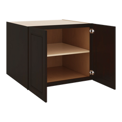 J&K Espresso K8 Refrigerator Wall Cabinet - 30" W x 24" H x 27" D