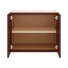 J&K Mahogany J5 Refrigerator Wall Cabinet - 30" W x 24" H x 27" D