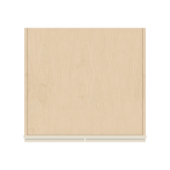 J&K Pearl Glazed H9 Refrigerator Wall Cabinet - 30" W x 24" H x 27" D
