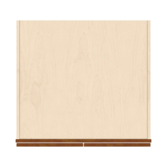 J&K Mocha Glazed K10 Refrigerator Wall Cabinet - 30" W x 24" H x 27" D