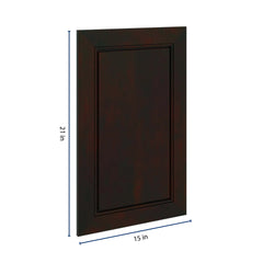 J&K Espresso K8 Dummy Door Panel 15" W x 24" H