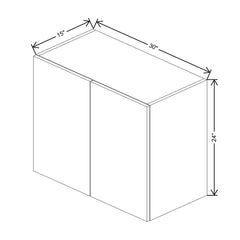 CNC Luxor Harvest 30" W X 24" H X 15" D Double Door Wall Cabinet