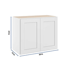 CNC Luxor 5-Piece White 30" W X 24" H X 15" D Double Door Wall Cabinet