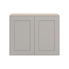 CNC Luxor Misty Grey 30" W X 24" H X 15" D Double Door Wall Cabinet