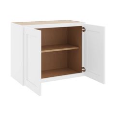 CNC Luxor 5-Piece White 30" W X 24" H X 15" D Double Door Wall Cabinet