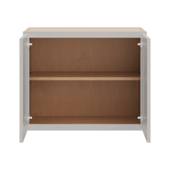 CNC Luxor Misty Grey 30" W X 24" H X 15" D Double Door Wall Cabinet