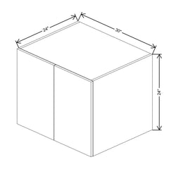 CNC Classic Milano Sunset 30" W X 24" H X 24" D Double Door Wall Cabinet