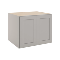 CNC Luxor 5-Piece Misty Grey 30" W X 24" H X 24" D Double Door Wall Cabinet