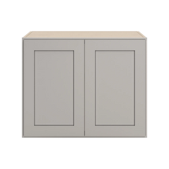 CNC Luxor 5-Piece Misty Grey 30" W X 24" H X 24" D Double Door Wall Cabinet