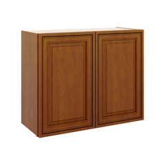J&K Mocha Glazed K10 Double Door Wall Cabinet - 30" W x 24" H