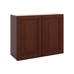 J&K Mahogany J5 Double Door Wall Cabinet - 30" W x 24" H