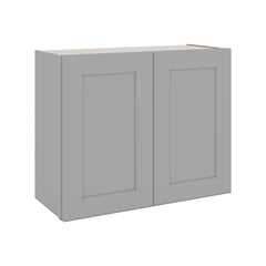 J&K Castle Grey S5 Double Door Wall Cabinet - 30" W x 24" H