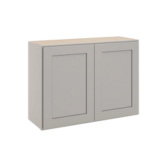 CNC Luxor 5-Piece Misty Grey 30" W X 24" H Double Door Wall Cabinet