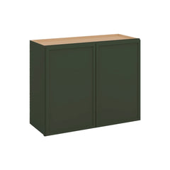 Modernform Cabinet Slim Sage Green 30" W X 24" H X 12" D Double Door Wall Cabinet