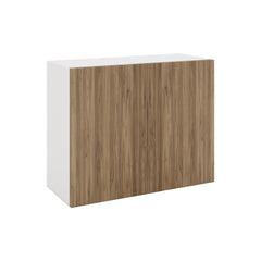 Modernform Cabinet Walnut 30" W X 24" H X 12" D Double Door Wall Cabinet